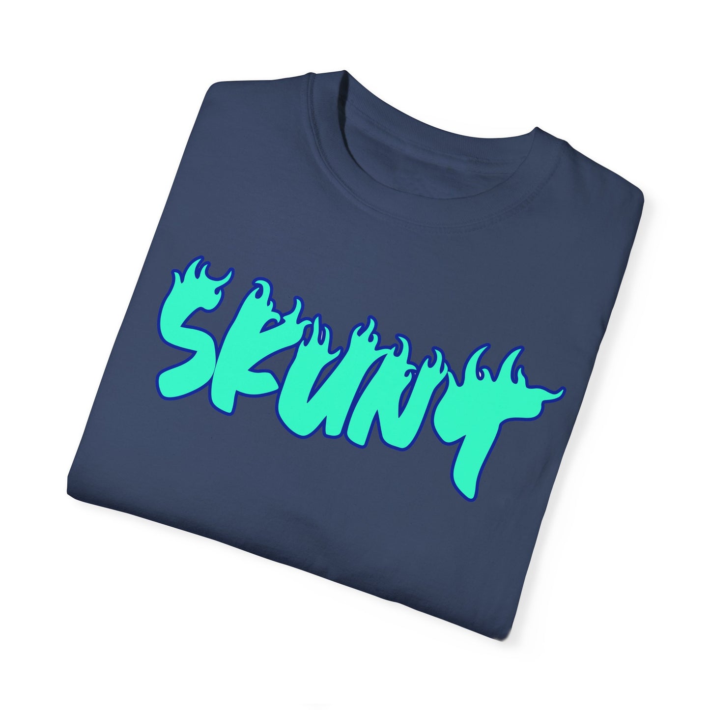 Blue Flamed Ohhh Skunt! Tee