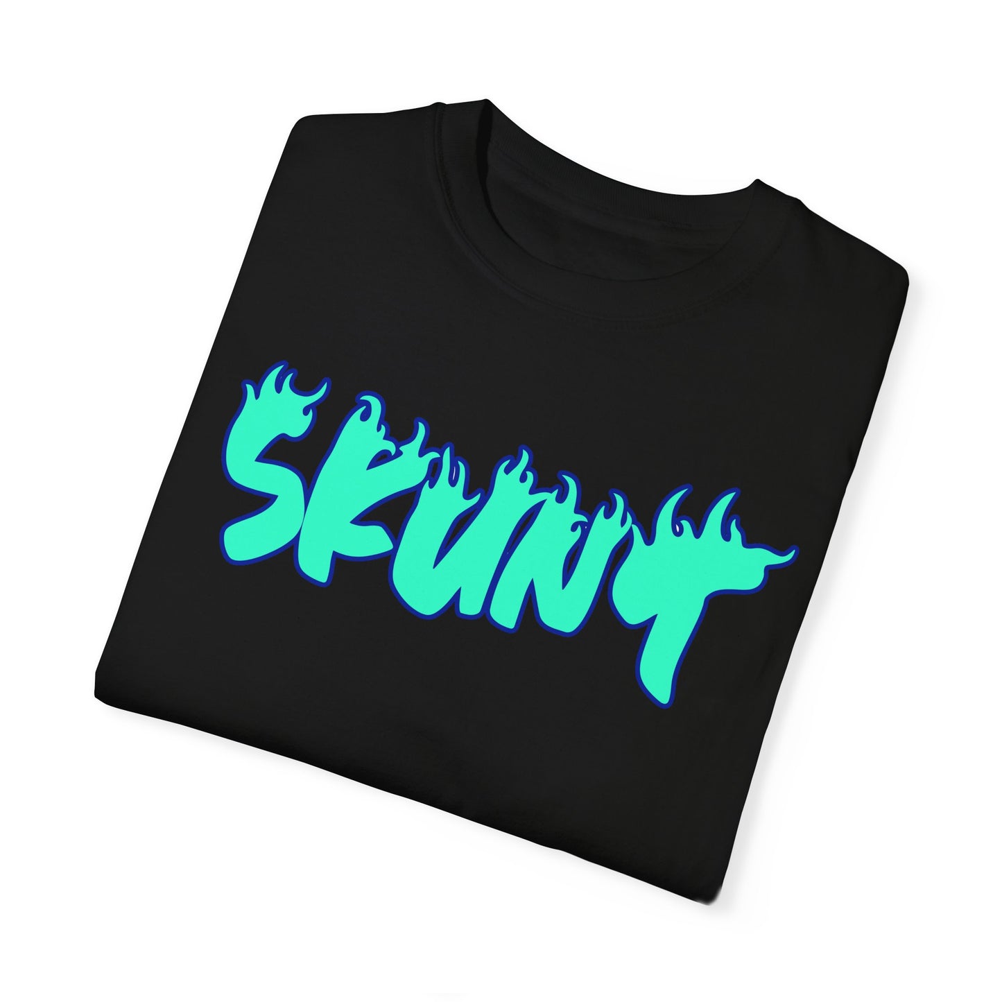 Blue Flamed Ohhh Skunt! Tee