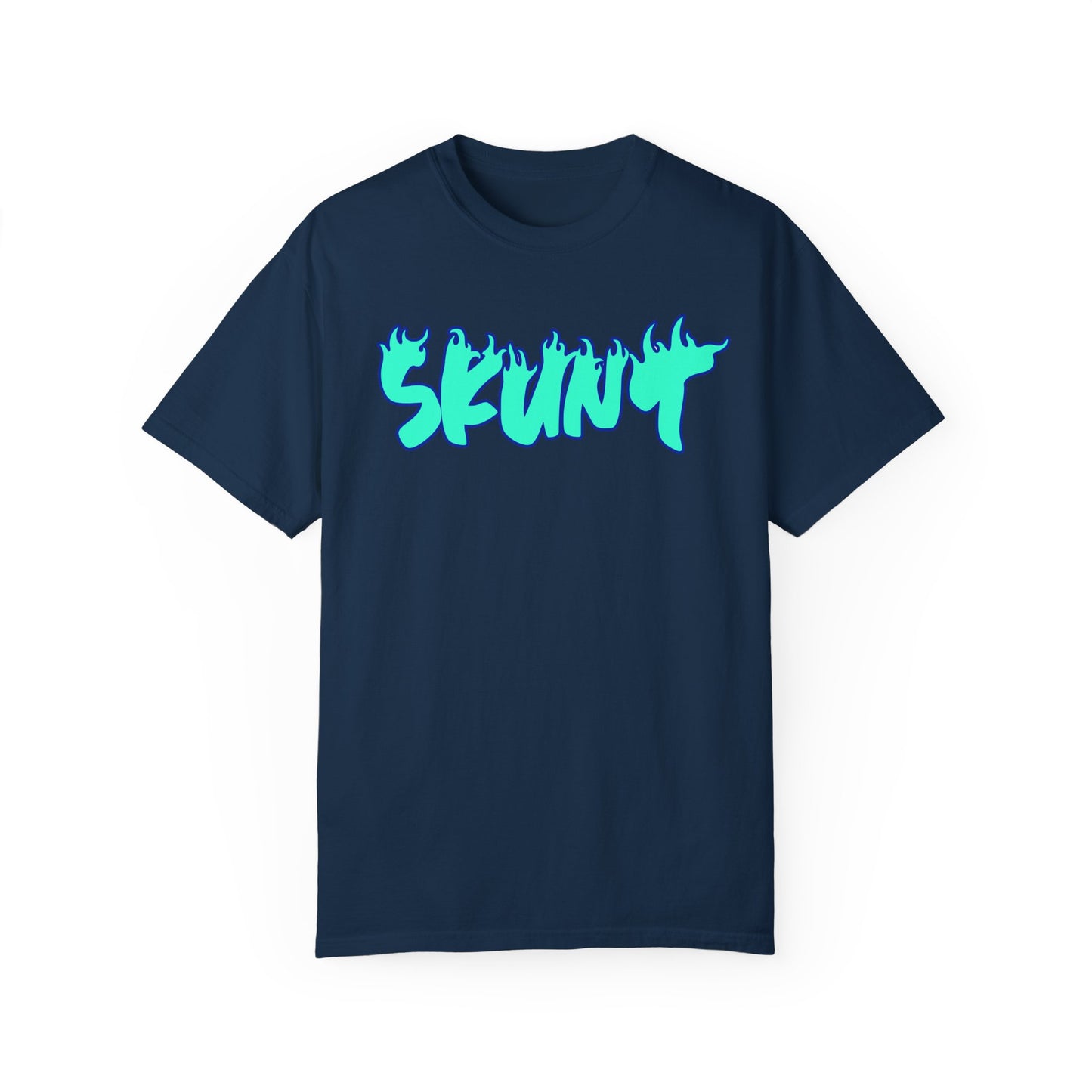 Blue Flamed Ohhh Skunt! Tee