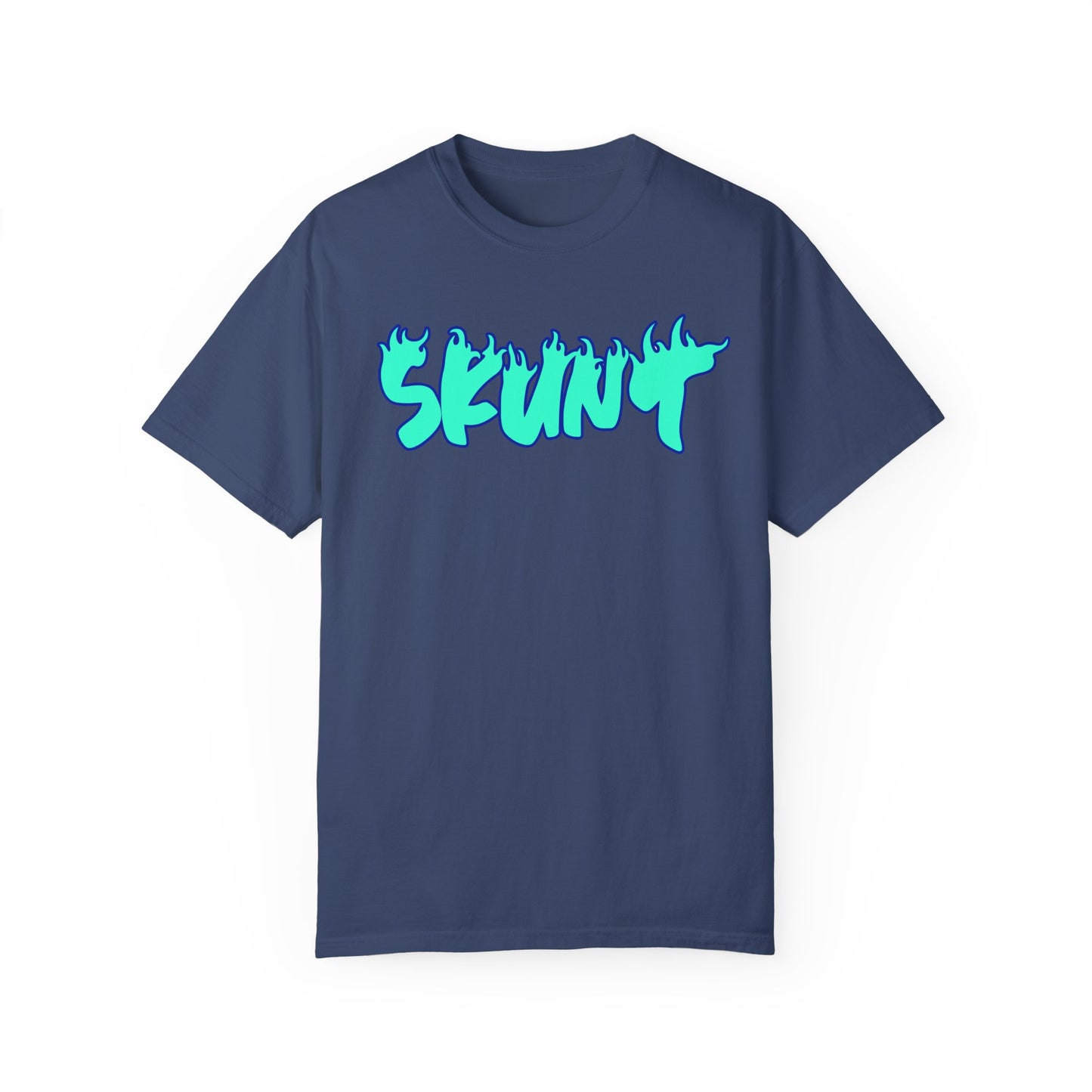 Blue Flamed Ohhh Skunt! Tee