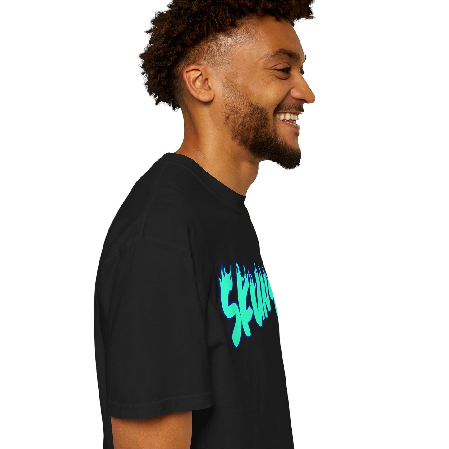 Blue Flamed Ohhh Skunt! Tee