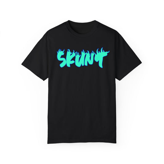 Blue Flamed Ohhh Skunt! Tee